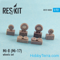 Wheels set 1/72 for Mi-8 (Mi-17), for HobbyBoss/Zvezda kit