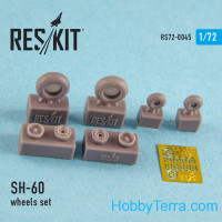 Wheels set 1/72 for SH-60 (all versions), for Italeri/HobbyBoss kit