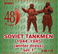 Soviet tankmen, 1944-1945 (winter dress) set 1, resin