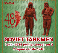 Soviet tankmen, 1944-1945 (winter dress) set 2, resin