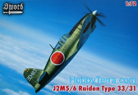 Mitsubishi J2M5/6 Raiden (Jack) type 31/33 (3x decals)