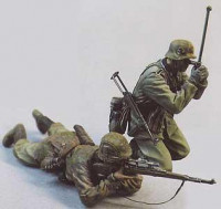 German snipers SS, 1943-45. Two figures.