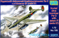 Pe-2 Soviet dive bomber with system FT (87 series)