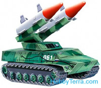 Anti-aircraft missile system, paper model