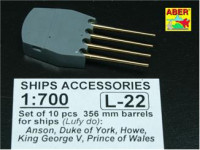 Aber  700-L22 10 pcs. 356mm barrels for Navy King George V