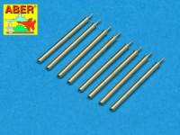 Set of 8 turned cal .50 (12,7mm) U.S. Browning M2 barrels for P-47 Thunderbolt