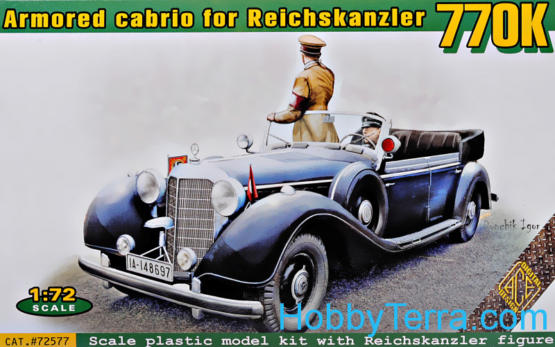 770k Armored Cabrio For Reichskanzler 2 Passenger Ace Hobbyterra Com