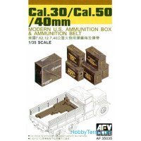 Modern US ammunition boxes Cal.30 / Cal.50/40mm
