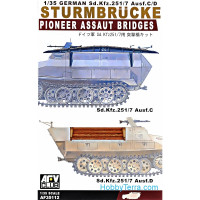 Sturmbrucke pionner assault bridges for Sd.Kfz.251/7 Ausf.C/D