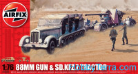 88mm gun & Sd.Kfz.7 tractor