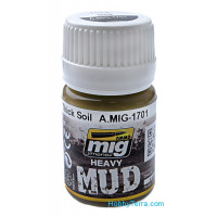 Heavy mud. Thick soil