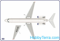 Amodel 4-001-01 DC-9-51 客机塑料模型套件（AMP OvT 套件）