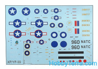 Amodel  72152 Bell XP/YP-59 Airacomet USAF fighter