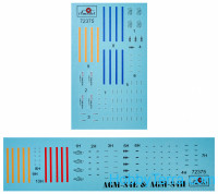 Amodel  72375 AGM-84E and AGM-84H on trolleys