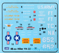 AMP  48005 "Hiller" YH-32 helicopter