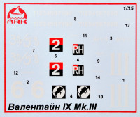 Ark models  35032 British infantry tank "Valentine" XI Mk.III