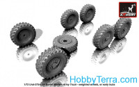 Armory  AC7321a Wheels set 1/72 weighted w/ early hubs for Ural-375/4320