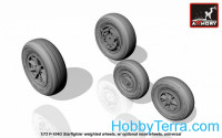 Wheels set 1/72 for F-104G Starfighter (w/ optional nose wheels)