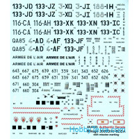 Authentic Decal  4866 Mirage 2000D/N/-5DDA with mission marking