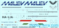 Decal 1/144 for IL-62M "Malev"