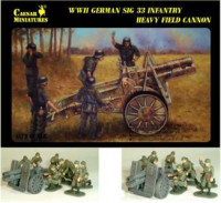 WWII German Infantry Gun SIG-33 with Crew