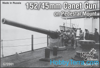 Russian 152/45mm Canet Gun on Pedestal Mount