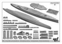 Combrig  3534FH HMS Tiger Battlecruiser, 1914 (Full Hull version)<span style="color: #ff0000"> FREE SHIPPING</span>