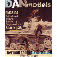 German tank crew. Evacuation, 1940-43. 3 figures, set 4