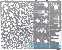 DAN models  35551 Photo-etched Stencil for applying traces spatters and stains #2