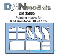 Painting masks for Kamaz-4310, for ICM kit