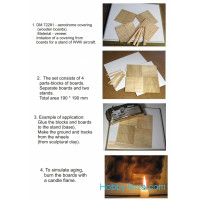 DAN models  72281 Display stand. Aerodrome covering (wooden boards), scale 1/72; 1/48