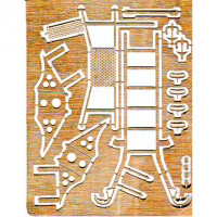 DAN models  72502 Photo-etched set 1/72 ladder, pads, mirrors, antenna for MiG-29