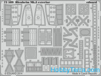 Eduard  7291 Photoetched set BIG-ED 1/72 Blenheim Mk.I