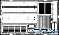 Photo-etched set 1/35 T-28 medium tank, for AER kit