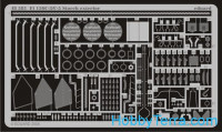 Photo-etched set 1/48 Fi 156C-3/C-5 Storch exterior, for Tamiya kit