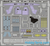 Photo-etched set 1/48 OV-1D Mohawk interior, for Roden kit