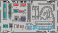 Photo-etched set 1/48 MiG-21BIS interior (self adhesive), for Eduard kit