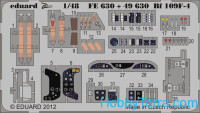 Photo-etched set 1/48 Bf 109F-4 (self adhesive), for Zvezda kit