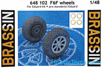 Brassin 1/48 F6F wheels, for Eduard kit