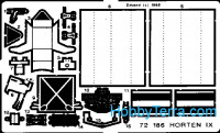Photo-etched set 1/72 Horten IX/Go-229, for Revell kit