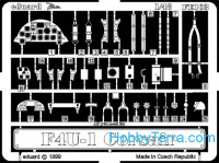 Photo-etched set 1/48 F4U-1 Corsair, for Tamiya kit