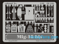 Photo-etched set 1/48 MiG-15bis, for Tamiya kit