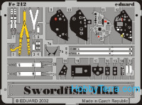 Photo-etched set 1/48 Swordfish Mk.I Color, for Tamiya kit