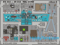 Photo-etched set 1/48 MiG-21MF, for Academy kit