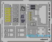 Eduard  FE259 Photo-etched set 1/48 RF-4E Phantom II, for Hasegawa kit