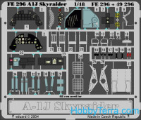 Photo-etched set 1/48 A-1J Skyraider, for Tamiya kit