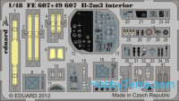 Photo-etched set 1/48 Il-2m3 Sturmovik Color, for Tamiya kit