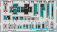 Photo-etched set 1/48 MiG-25RBT, for ICM kit