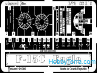 Photo-etched set 1/72 F-15C Eagle, for Academy kit