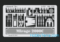 Photo-etched set 1/72 Mirage2000C, for Italeri kit